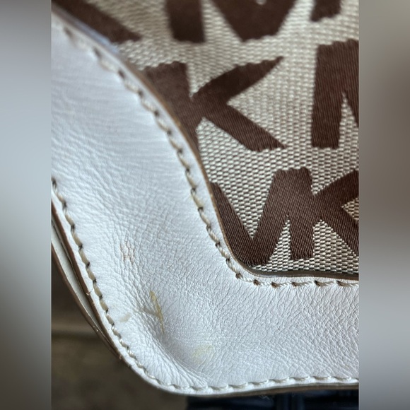 Michael Kors monogram canvas leather satchel vintage - Picture 7 of 16